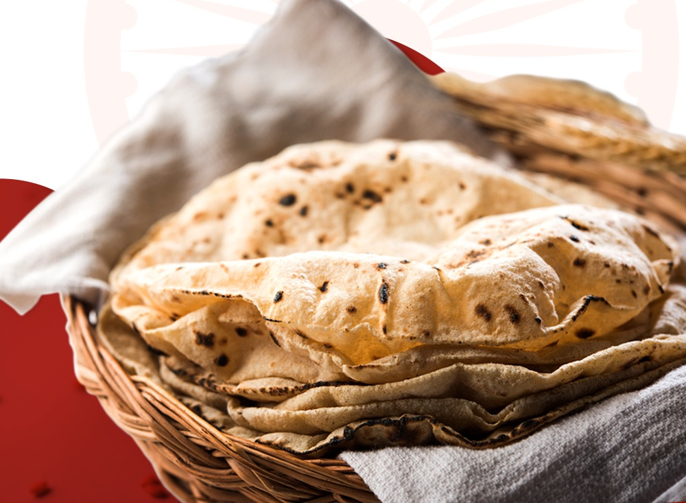 Chapati อาหารอินเดีย ทำจากแป้ง